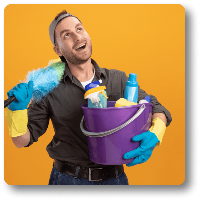 Mundoria cleaner with supplies
